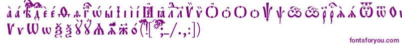 Orthodox.TtUcs8Р Р°Р·СЂСЏРґРѕС‡РЅС‹Р№ Font – Purple Fonts on White Background